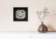 White Flower, by Bourgan - 16x16 Art Poster Print for Wall, Home Decor