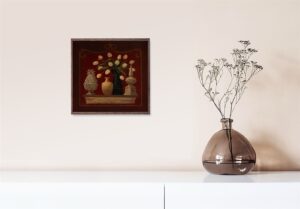 Tulip Pitcher I, by Gloria Eriksen - 16x16 Art Poster Print for Wall, Home Decor