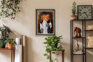 Bass harbor head Lighthouse, by Jerome Brown - 25.5x35.5 Art Poster Print for Wall, Home Decor