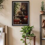 Rose Parlour, by Quinn - 21x31 Art Poster Print for Wall, Home Decor