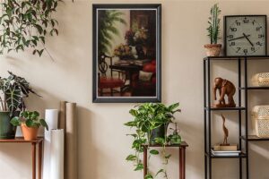 Rose Parlour, by Quinn - 21x31 Art Poster Print for Wall, Home Decor