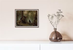 Bass harbor head Lighthouse, by Shishkin - 24.5x30 Art Poster Print for Wall, Home Decor