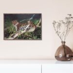 Leopards, by HL Woodall - 24x34 Art Poster Print for Wall, Home Decor