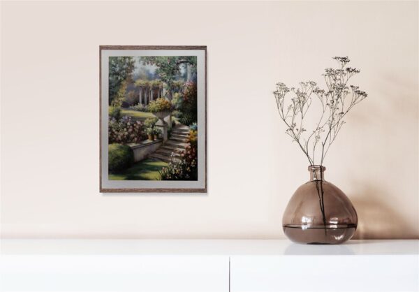 Bass harbor head Lighthouse, by Chun - 28x34 Art Poster Print for Wall, Home Decor