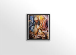 Forever Waiting, by Fungcap - 24x30.5 Art Poster Print for Wall, Home Decor