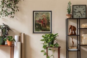 Festival Bound, by Janet Kruskamp - 24x30.5 Art Poster Print for Wall, Home Decor