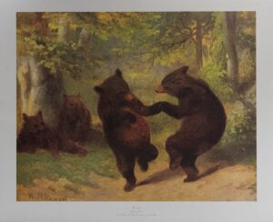 Dancing Bears, by William H. Beard - 26x32 Art Poster Print for Wall, Home Decor