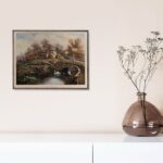 Brighting Sea Creek, by Carl Valente - 24.5x30 Art Poster Print for Wall, Home Decor