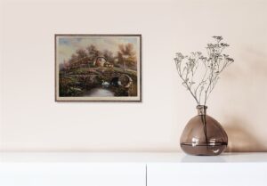 Brighting Sea Creek, by Carl Valente - 24.5x30 Art Poster Print for Wall, Home Decor