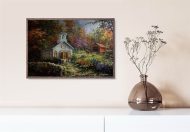 Worship in the Country, by Boehne - 24x36 Art Poster Print for Wall, Home Decor
