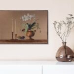 White Orchid Still Life, by Wilbur - 24x36 Art Poster Print for Wall, Home Decor