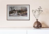 The Mill Bridge, by Ray Hendershot - 24x36 Art Poster Print for Wall, Home Decor