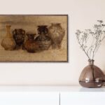 Row of Vessels, by Hristova - 24x36 Art Poster Print for Wall, Home Decor