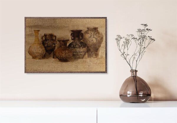 Row of Vessels, by Hristova - 24x36 Art Poster Print for Wall, Home Decor