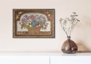 Mural of Flowers + Fruit, by Takata - 24x36 Art Poster Print for Wall, Home Decor