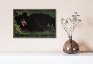 Lazy Bear Ranch, by Wagner - 24x36 Art Poster Print for Wall, Home Decor