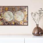 Globe Collage I - 24x36 Art Poster Print for Wall, Home Decor