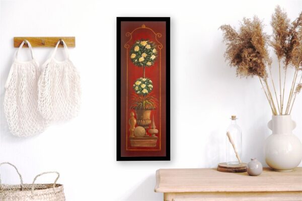 Gardenia Topiary, by Gloria Eriksen - 12x36 Art Poster Print for Wall, Home Decor