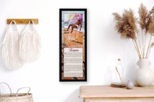 Footprints III, by Lester Kern - 12x36 Art Poster Print for Wall, Home Decor