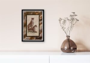 Cheetahs, by Kruskamp - 13x17 Art Poster Print for Wall, Home Decor