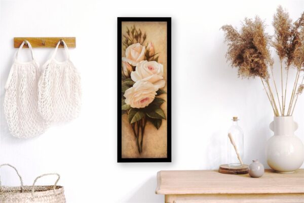 Pink Petals I, by Levashov - 12x36 Art Poster Print for Wall, Home Decor