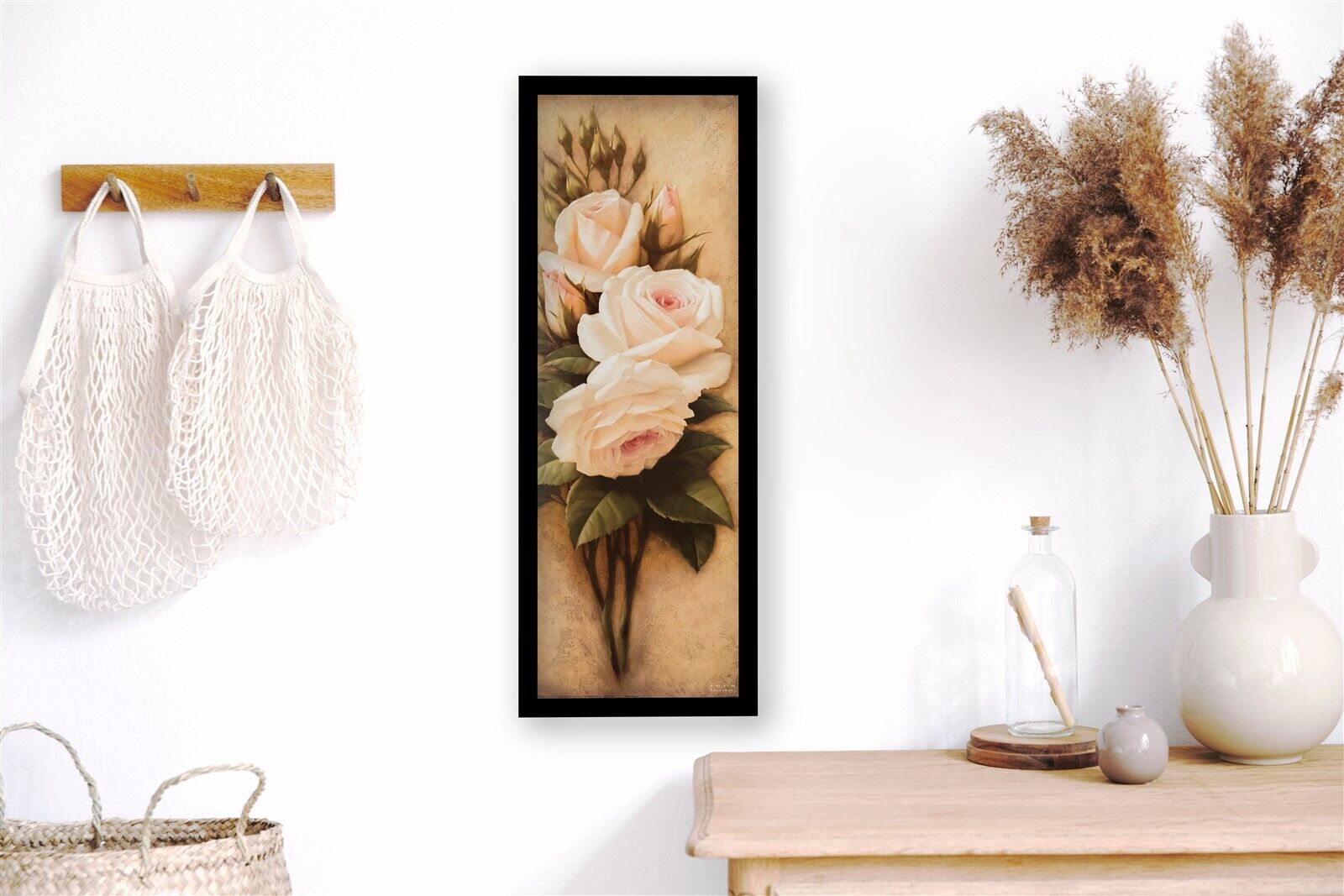 img 1 Pink Petals I, by Levashov - 12x36 Art Poster Print for Wall, Home Decor - Image 1