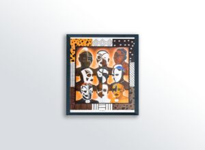 The Afrikans by Charles Elston, Art Poster Print for Wall, Home Decor