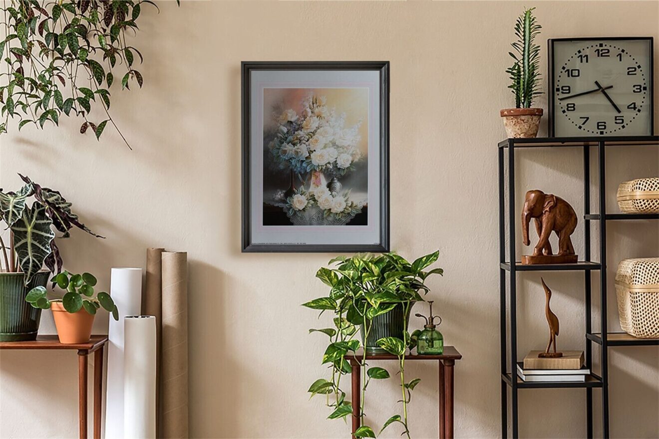 img 1 Vases With Flowers II - 11x14 Art Poster Print for Wall, Home Decor - Image 1