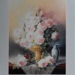 Vases With Flowers I - 11x14 Art Poster Print for Wall, Home Decor