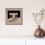 Stay For Coffee, by Olson - 12x12 Art Poster Print for Wall, Home Decor