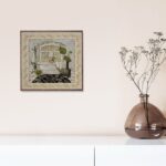 Serenity Bath II, by Olson - 12x12 Art Poster Print for Wall, Home Decor