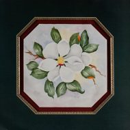 White Flower, by Bourgan - 16x16 Art Poster Print for Wall, Home Decor - Image 2