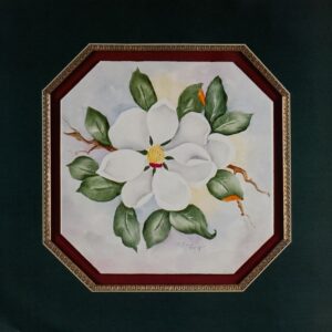 White Flower, by Bourgan - 16x16 Art Poster Print for Wall, Home Decor - Image 2