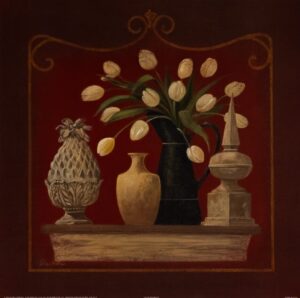 Tulip Pitcher II, by Gloria Eriksen - 16x16 Art Poster Print for Wall, Home Decor - Image 2