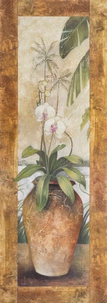 Orchids in Paradise I, by Vollherbst - 12x36 Art Poster Print for Wall, Home Decor - Image 2
