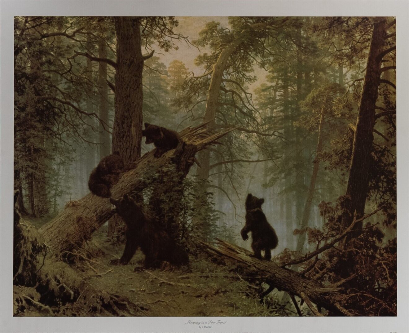 Bass harbor head Lighthouse, by Shishkin - 24.5x30 Art Poster Print for Wall, Home Decor - Image 2