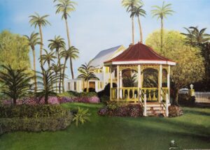 Gazebo, by HL Woodall - 24x34 Art Poster Print for Wall, Home Decor - Image 2