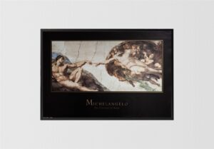 The Creation of Adam II, by Michelangelo - 24x36 Art Poster Print for Wall, Home Decor - Image 2