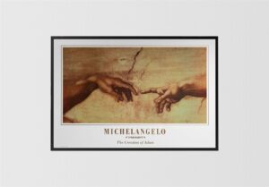 The Creation of Adam I, by Michelangelo - 24x36 Art Poster Print for Wall, Home Decor - Image 2