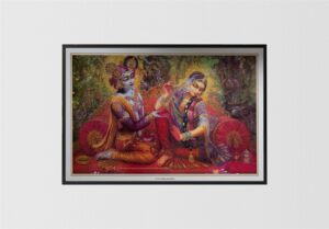 Sri Sri Radha Kunjbihari - 24x36 Art Poster Print for Wall, Home Decor - Image 2