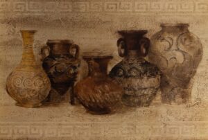 Row of Vessels, by Hristova - 24x36 Art Poster Print for Wall, Home Decor - Image 2