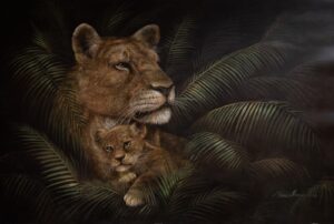 Protective Love, by Manning - 24x36 Art Poster Print for Wall, Home Decor - Image 2