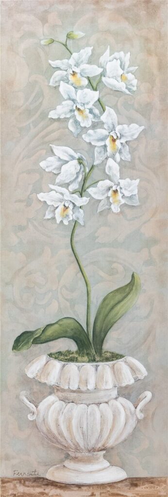 Lavish Orchids II, by Angela Ferrante - 12x36 Art Poster Print for Wall, Home Decor - Image 2