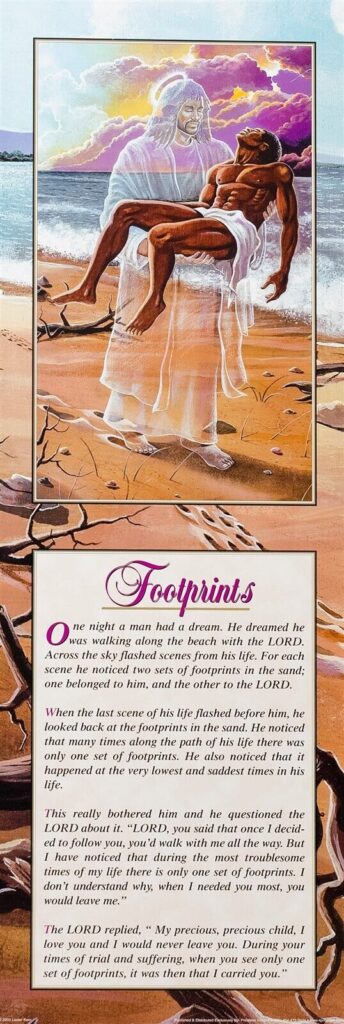 Footprints III, by Lester Kern - 12x36 Art Poster Print for Wall, Home Decor - Image 2