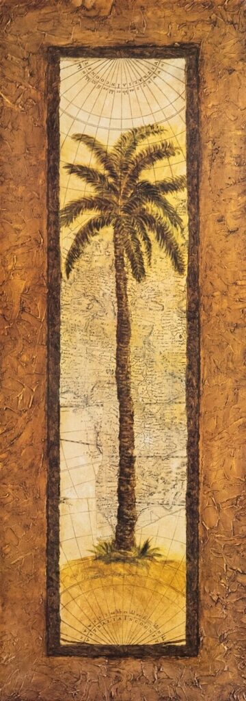 Cayman Palm I, by Olson - 12x36 Art Poster Print for Wall, Home Decor - Image 2