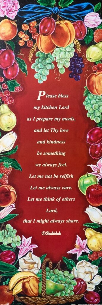 Bless My Kitchen, by Johnny Myers - 12x36 Art Poster Print for Wall, Home Decor - Image 2