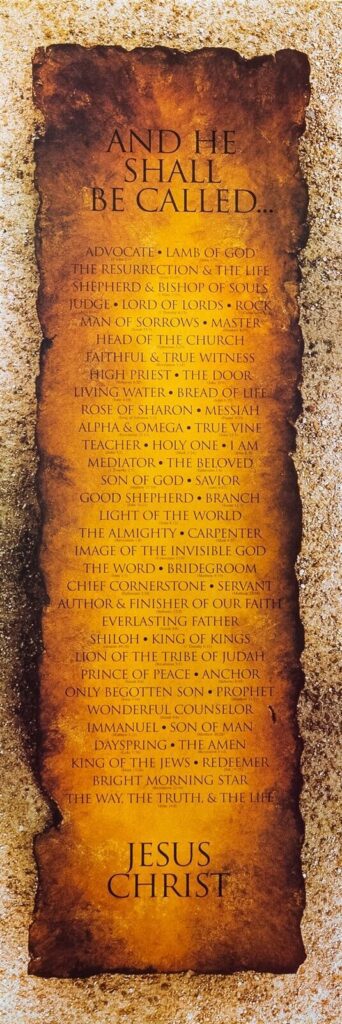 And He Shall Be Called - 12x36 Art Poster Print for Wall, Home Decor - Image 2