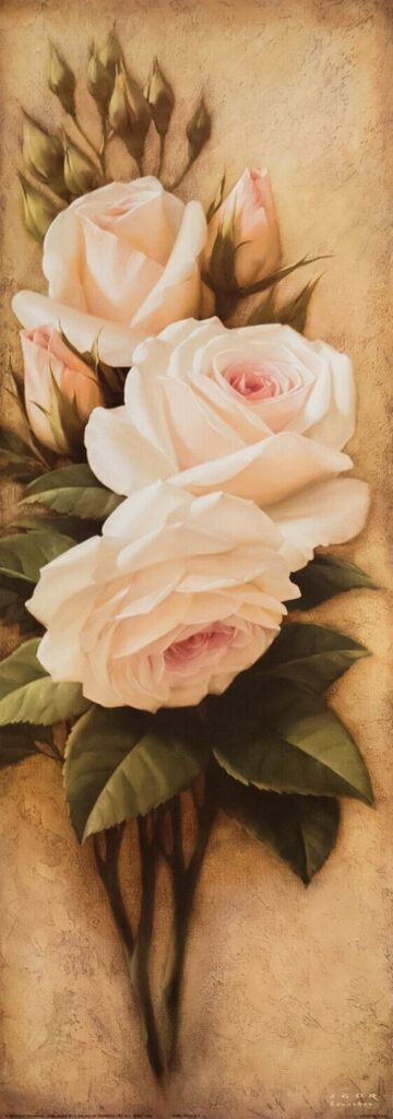 Pink Petals I, by Levashov - 12x36 Art Poster Print for Wall, Home Decor - Image 2