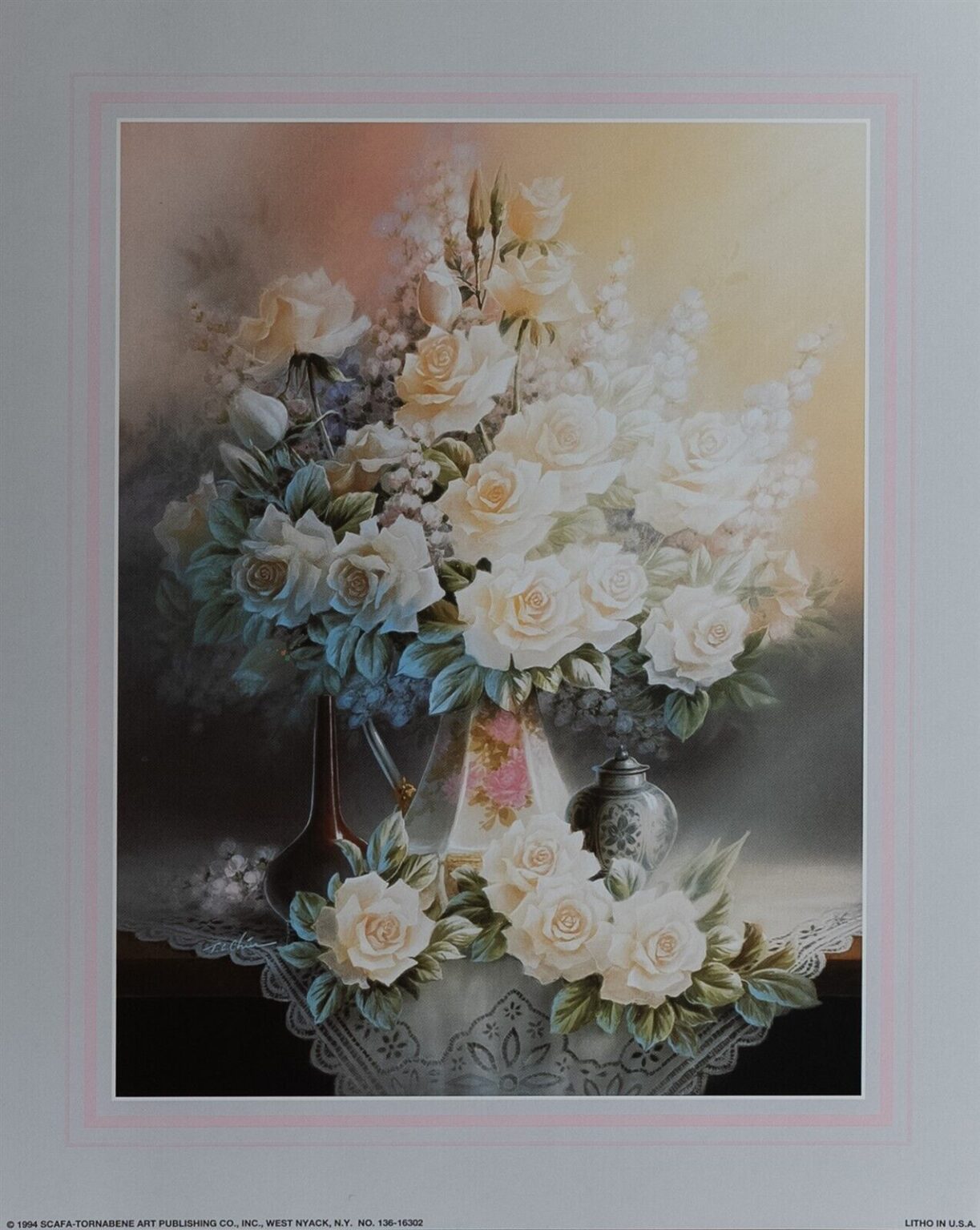 img 2 Vases With Flowers II - 11x14 Art Poster Print for Wall, Home Decor - Image 2