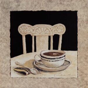 Stay For Coffee, by Olson - 12x12 Art Poster Print for Wall, Home Decor - Image 2